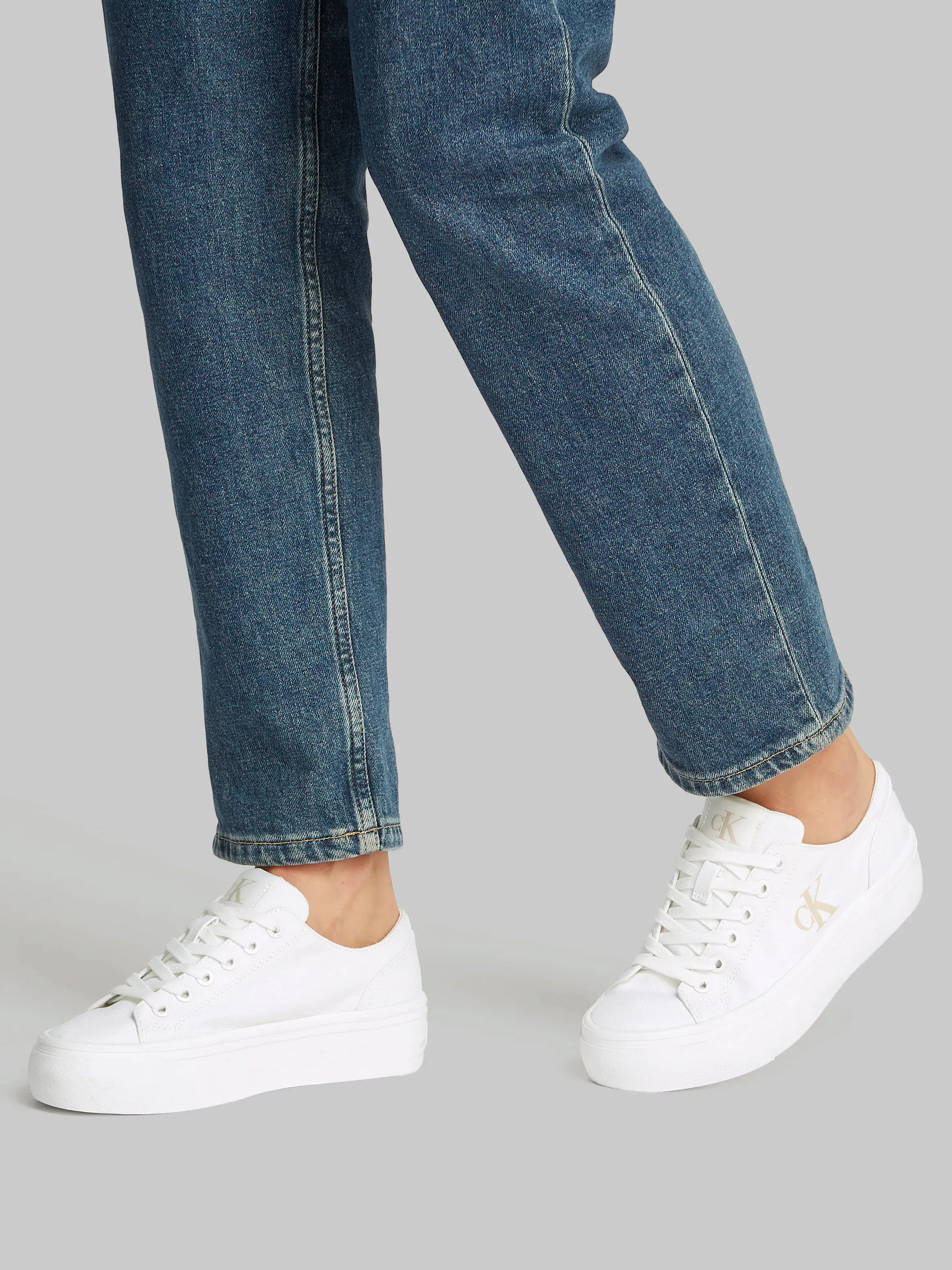 Calvin Klein Jeans Plateausneaker "VULC FLATFORM LOW CV MG", Schnürschuh, F günstig online kaufen