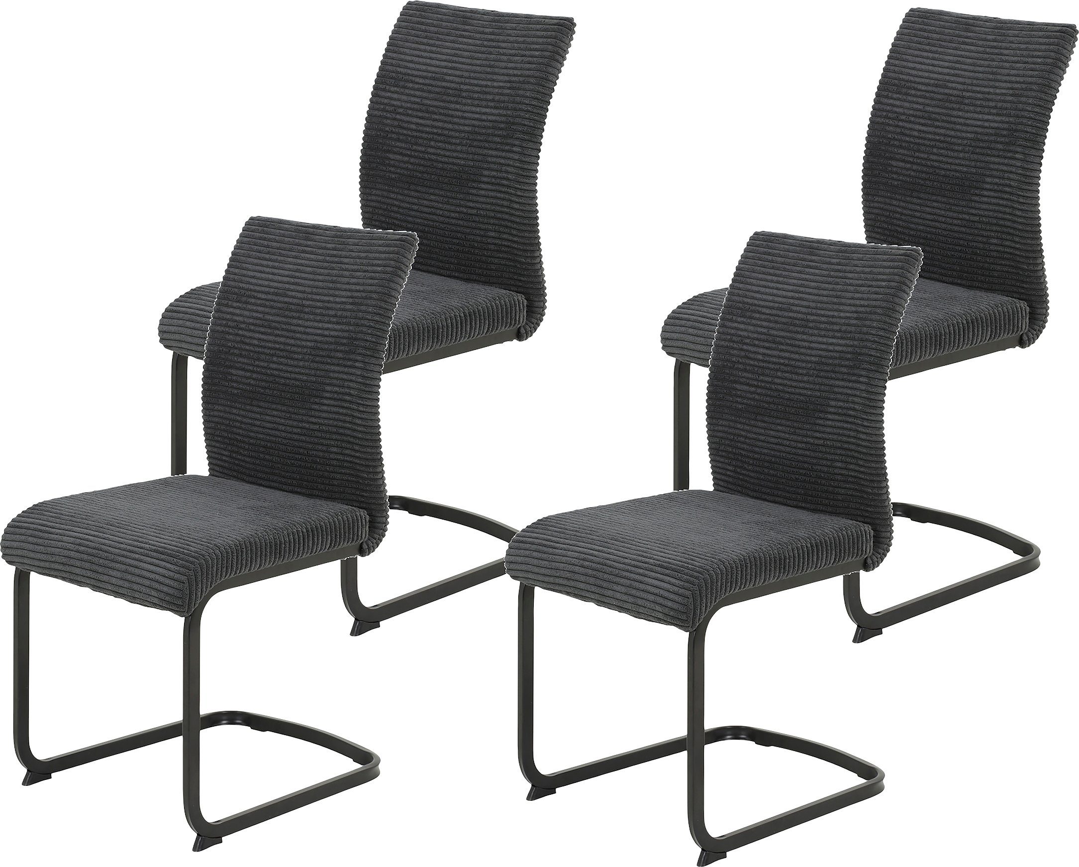 HELA Freischwinger "FABIA", (Set), 4 St., Breitcord, 120 Kg belastbar, Stof günstig online kaufen