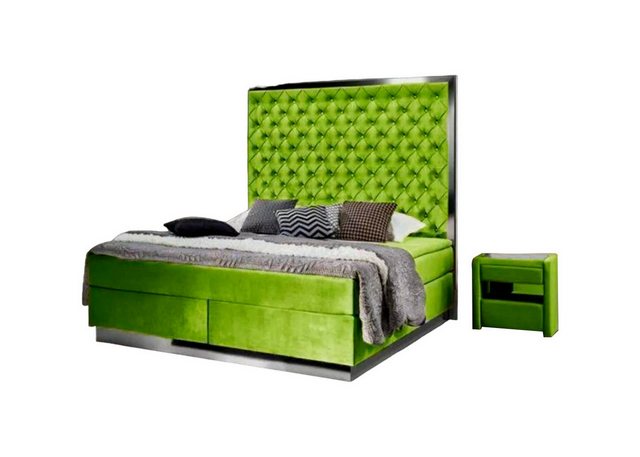 Xlmoebel Bett Luxus Bett mit Edelstahl-Design, Schlafzimmer Möbel, Neu (Bet günstig online kaufen