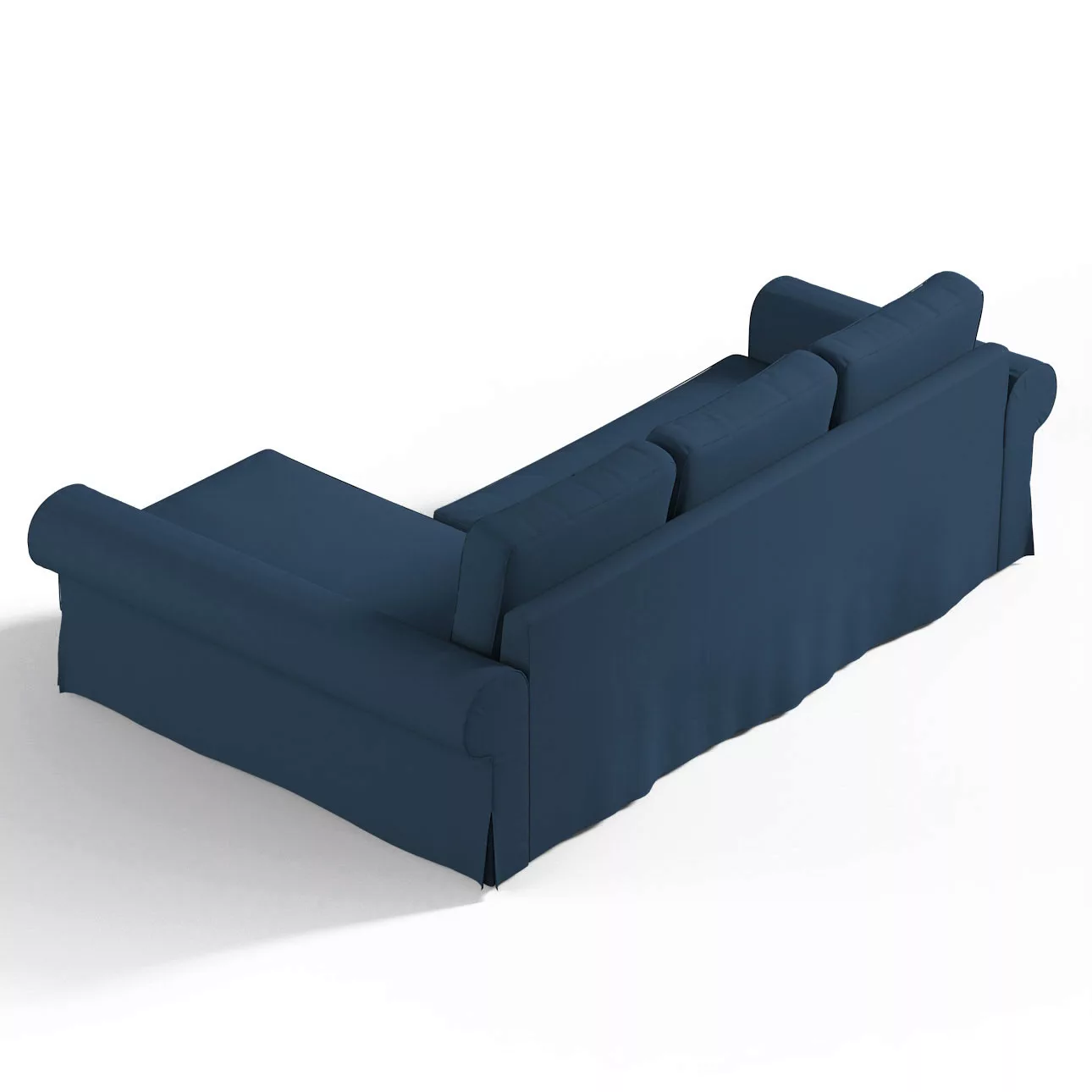 Bezug für Backabro Bettsofa / Recamiere, marinenblau , Bezug für Bettsofa B günstig online kaufen