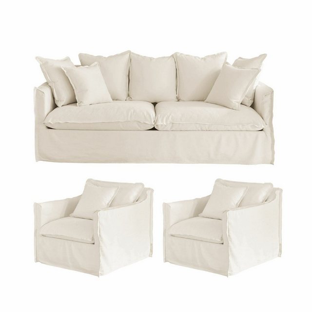 Mirabeau Sofa Sitzgruppe Tienen creme günstig online kaufen