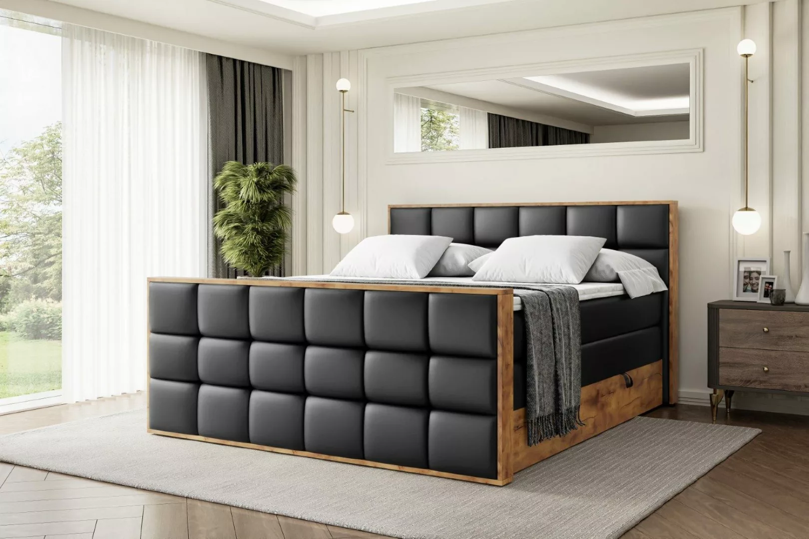 ALTDECOR Boxspringbett LOLLI2-Z KING (Multipocket-Matratze H4, günstig online kaufen