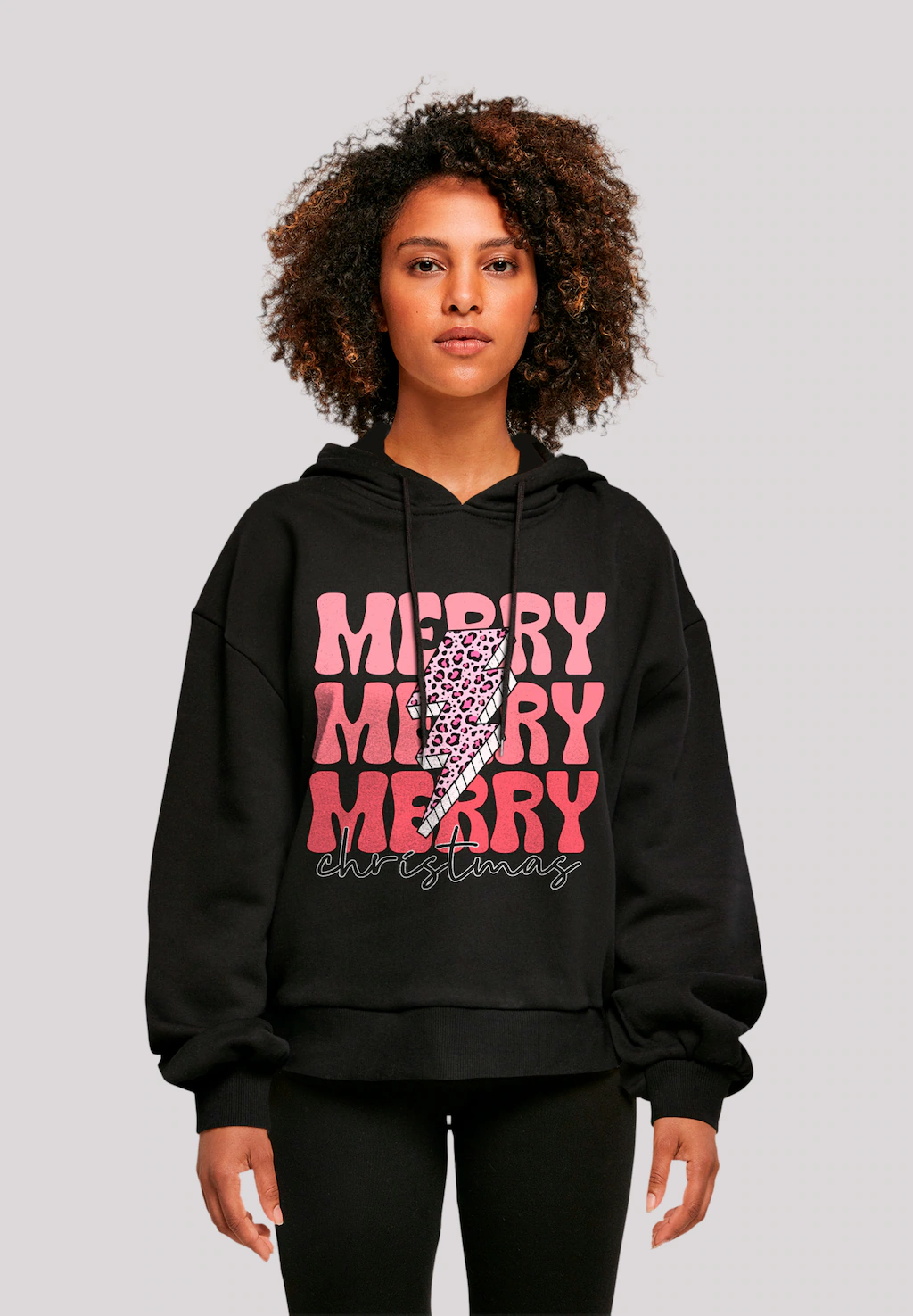 F4NT4STIC Kapuzenpullover "Merry Weihnachten Print Leo Print", Premium Qual günstig online kaufen