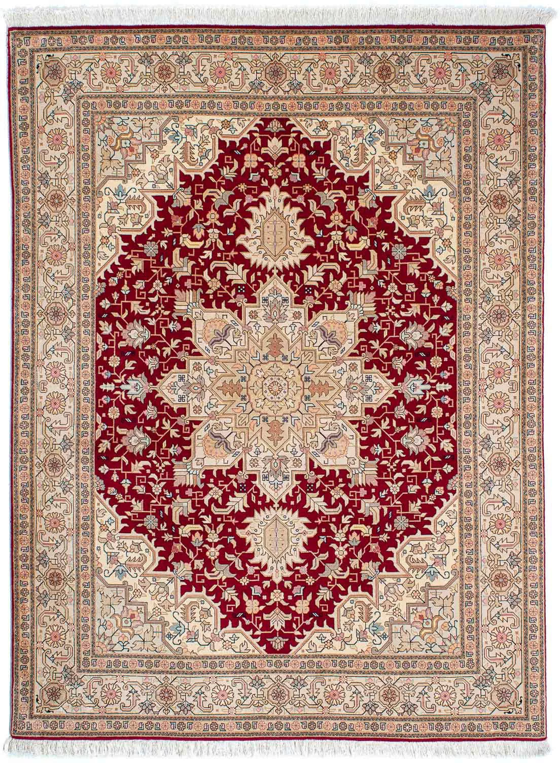 morgenland Wollteppich »Täbriz - 50 Raj Medaillon 207 x 149 cm«, rechteckig günstig online kaufen
