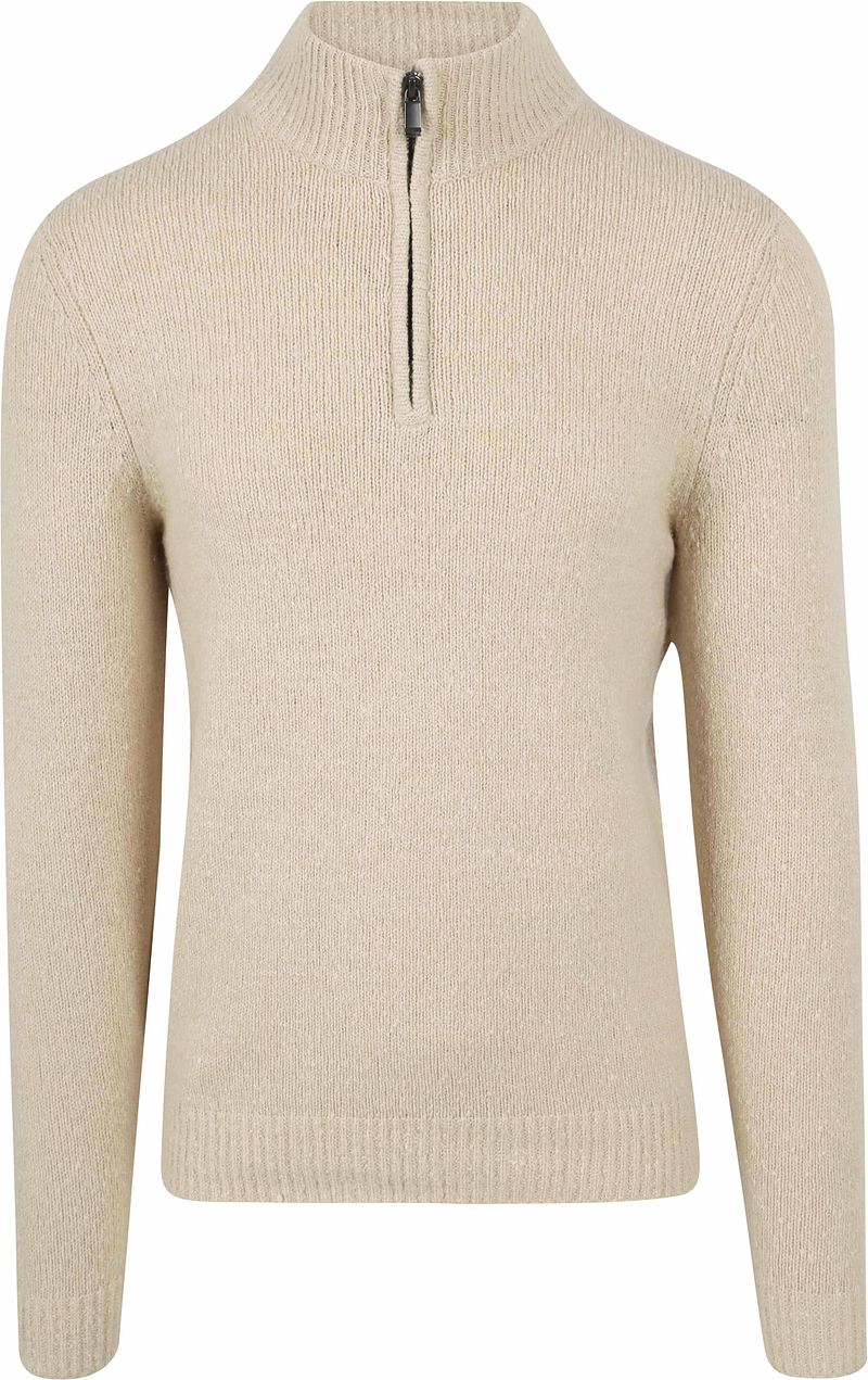 Suitable Half Zip Pullover Boiled Wool Ecru - Größe S günstig online kaufen