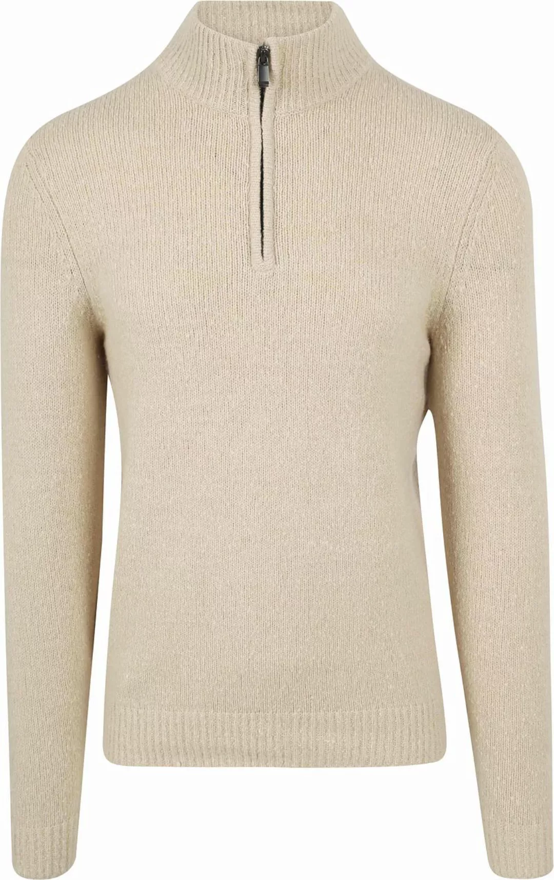 Suitable Half Zip Pullover Boiled Wool Ecru - Größe S günstig online kaufen