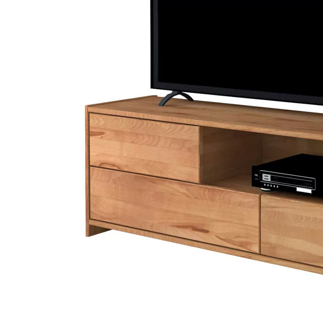 TV Lowboard aus Kernbuche Massivholz 150 cm günstig online kaufen