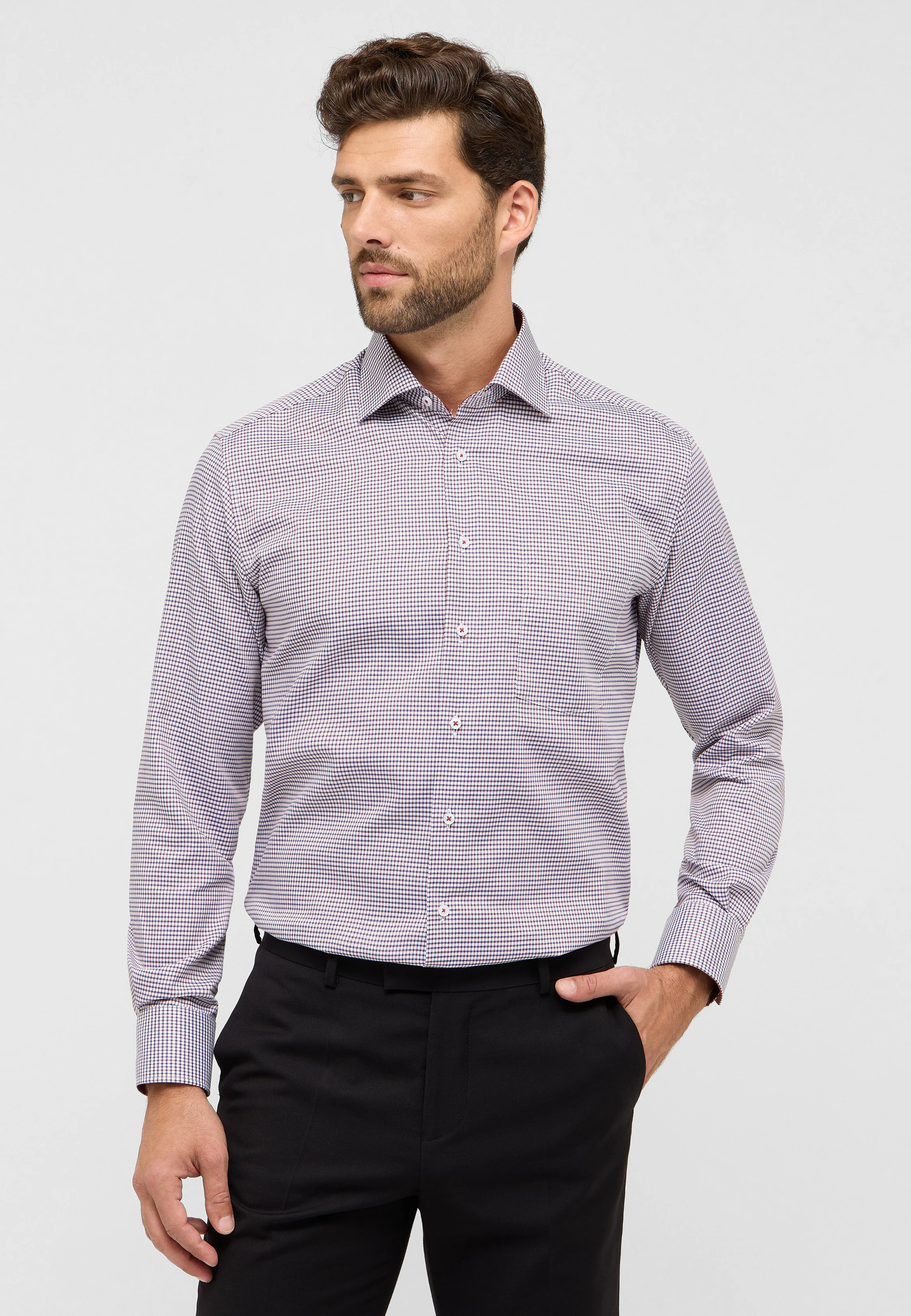 Eterna Langarmhemd "MODERN FIT", NON IRON (bügelfrei) günstig online kaufen