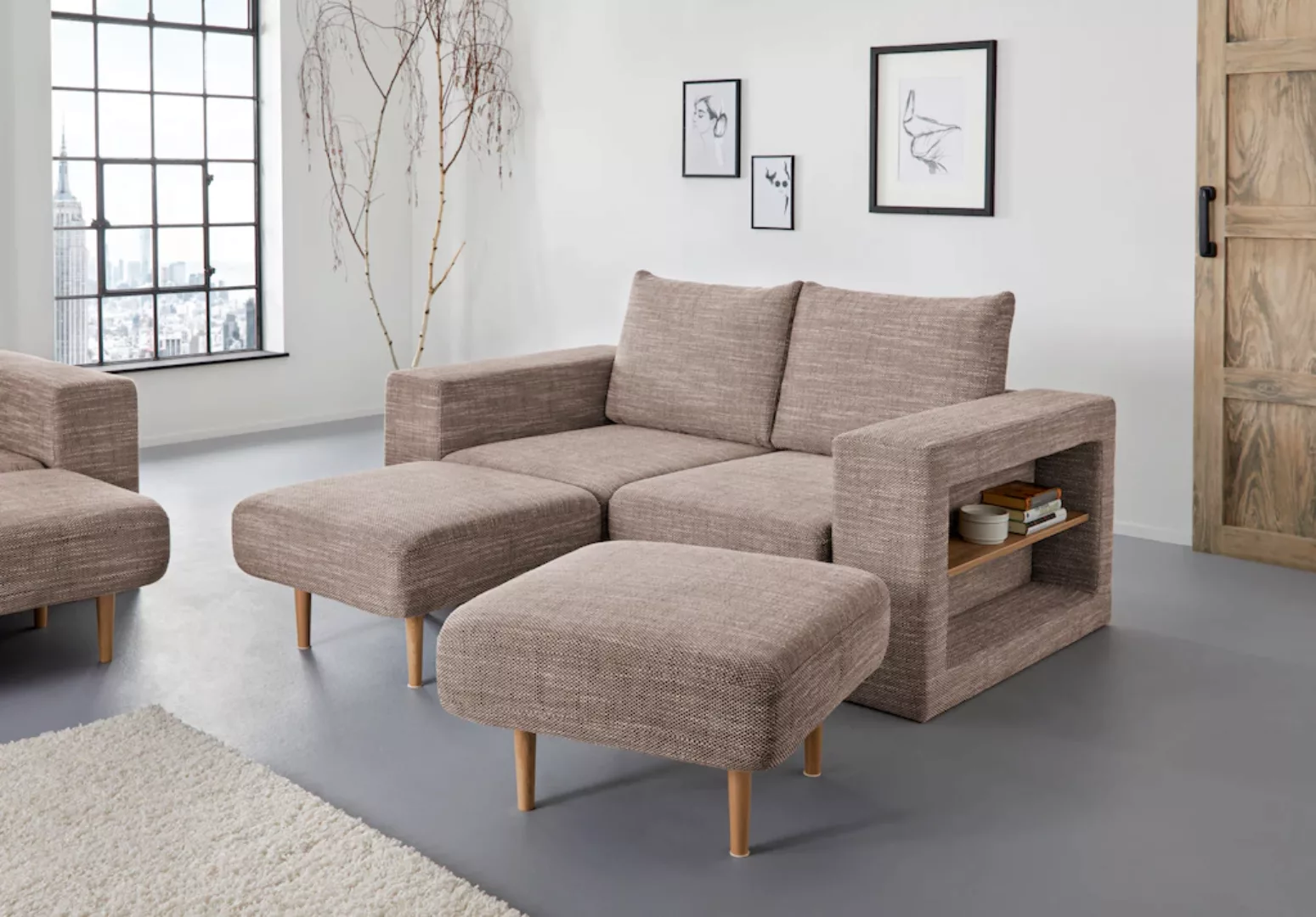 LOOKS by Wolfgang Joop 2,5-Sitzer "Looksvb", Verwandlungssofa: aus Sofa wir günstig online kaufen