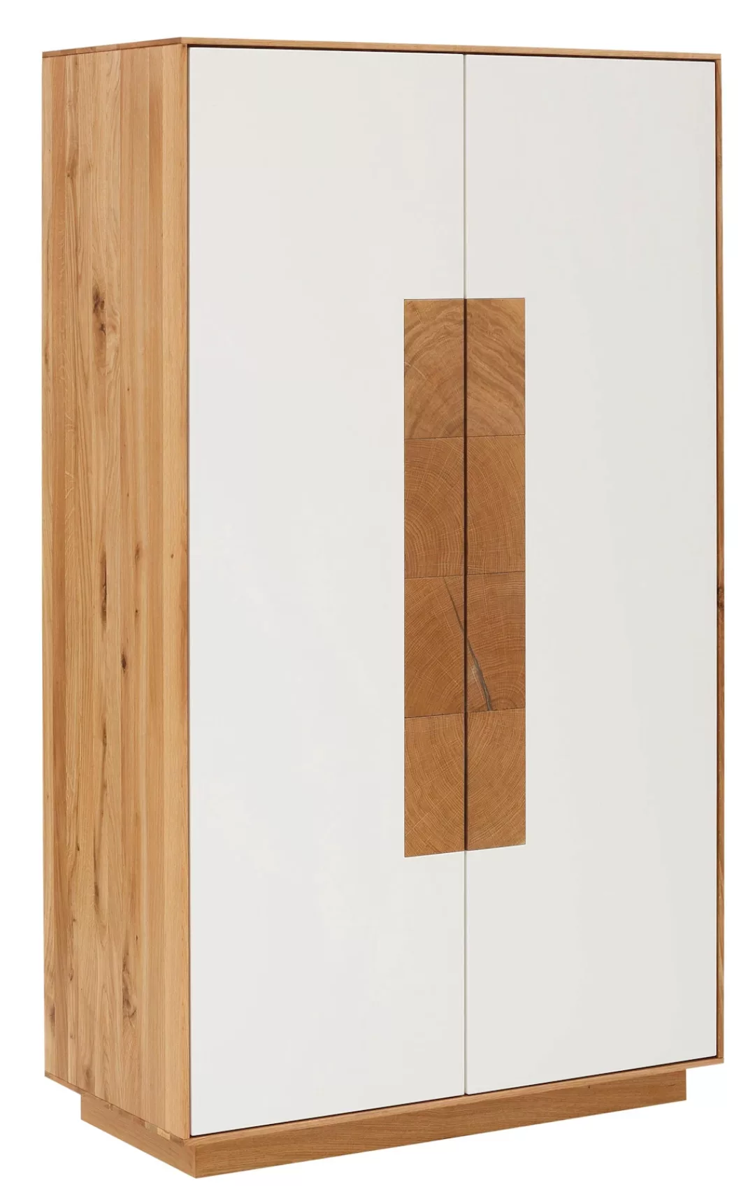 whiteoak Highboard "Lanzo", aus massivem Eichenholz in hochwertiger Verarbe günstig online kaufen