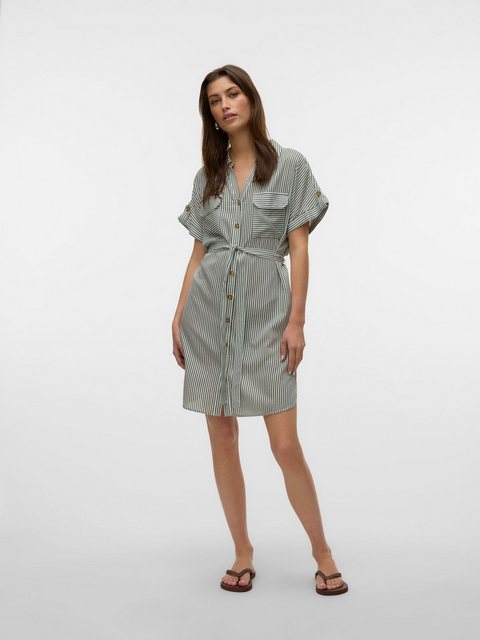 Vero Moda Midikleid "VMBUMPY SS SHORT SHIRT DRESS WVN GA NOOS" günstig online kaufen