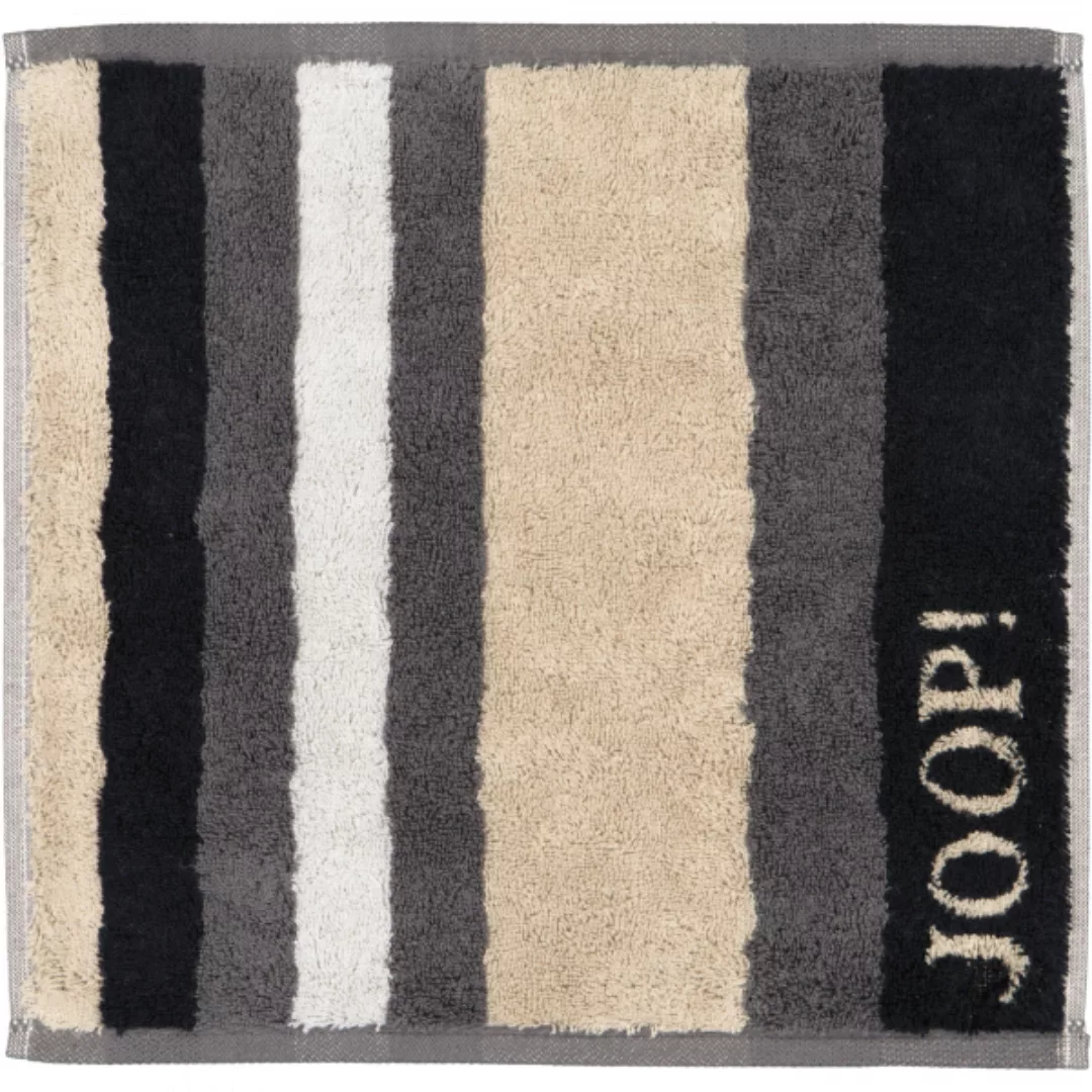 JOOP! Handtücher Vibe Streifen 1698 - Farbe: stein - 37 - Seiflappen 30x30 günstig online kaufen