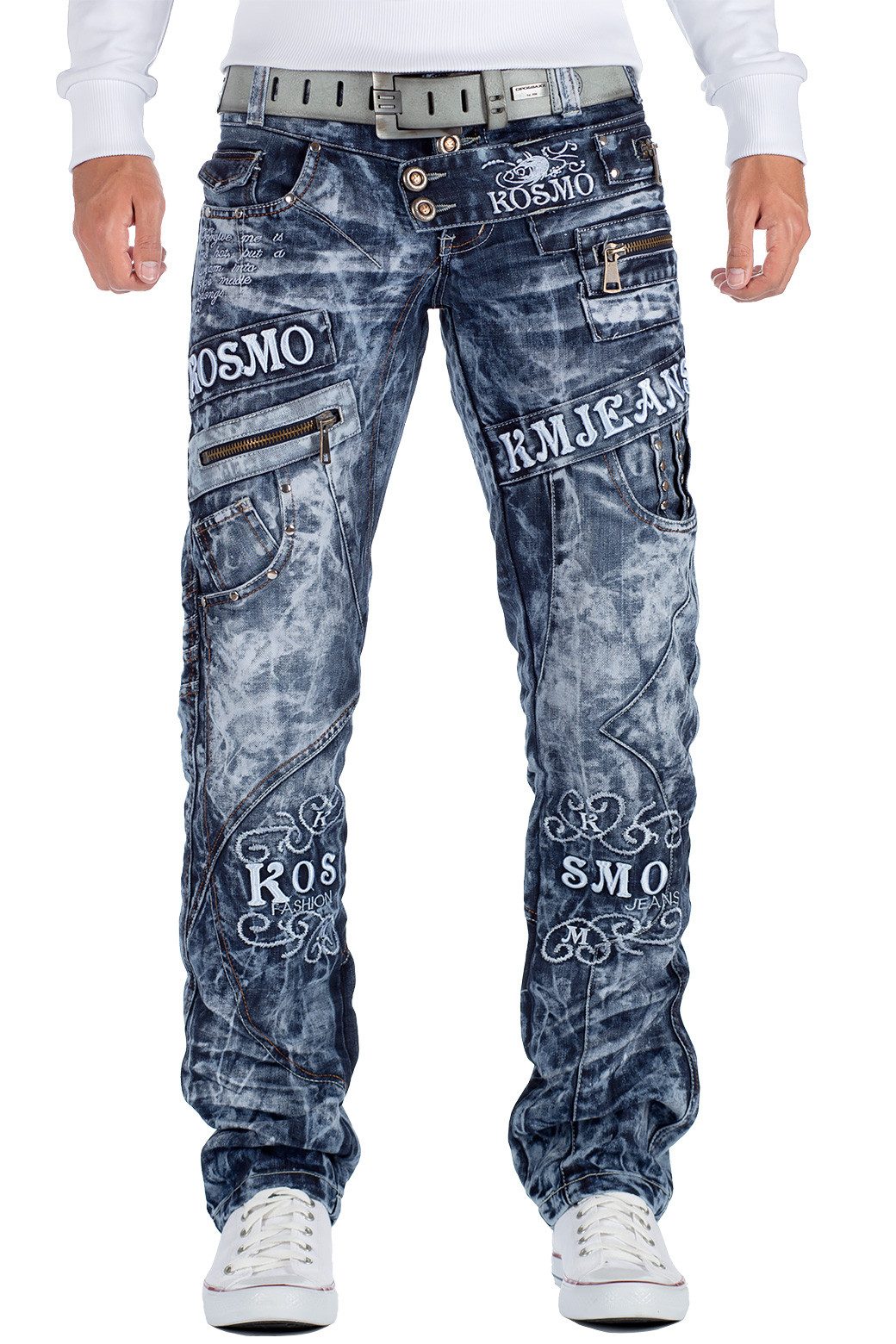 Kosmo Lupo 5-Pocket-Jeans Auffällige Herren Hose günstig online kaufen