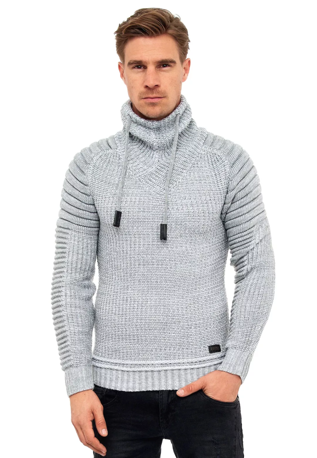 Rusty Neal Strickpullover, mit hochabschließendem Kragen günstig online kaufen