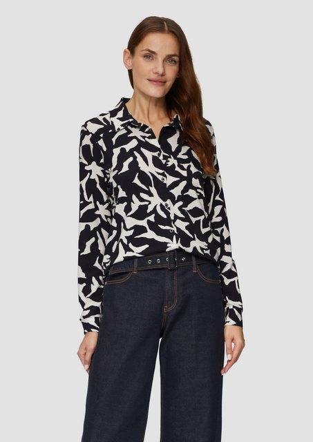 s.Oliver Langarmshirt Hemdbluse aus Jersey günstig online kaufen