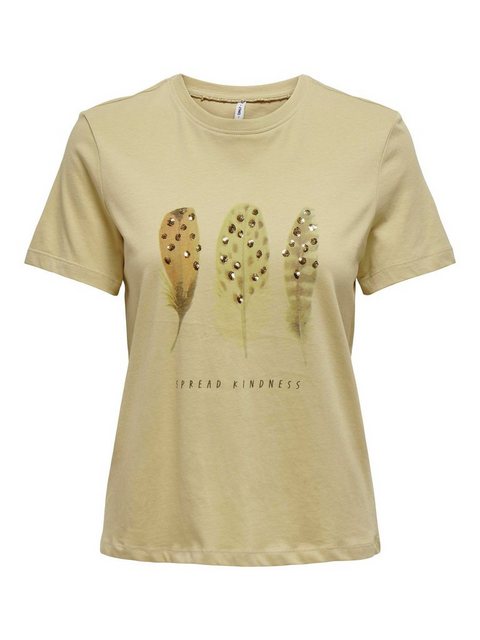 ONLY Kurzarmshirt ONLKITA LIFE REG S/S FEATHERS TOP JRS günstig online kaufen