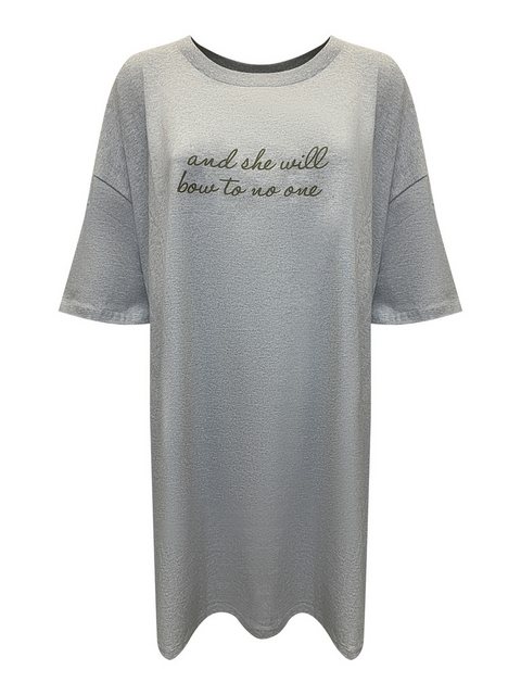 Worldclassca T-Shirt Worldclassca Oversized Print SHE WILL T-Shirt lang Som günstig online kaufen