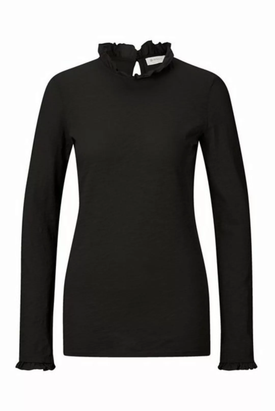 Rich & Royal T-Shirt Damen Longsleeve mit Rüschen (1-tlg) günstig online kaufen