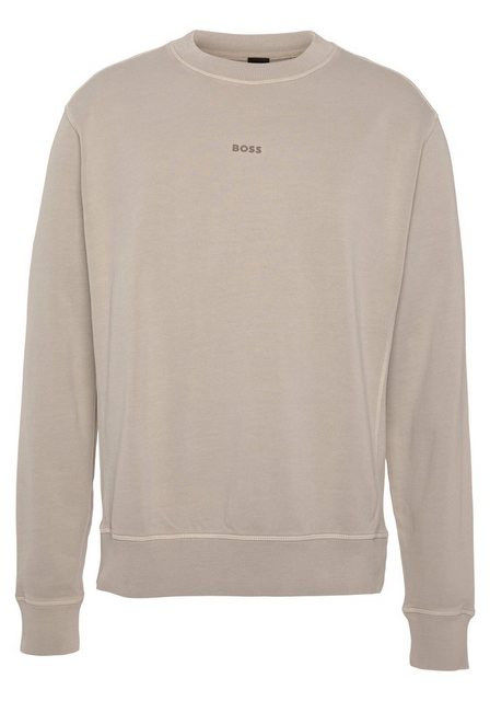 BOSS ORANGE Sweater Wefade (1-tlg) mit seitlichen Rippeinsätzen günstig online kaufen