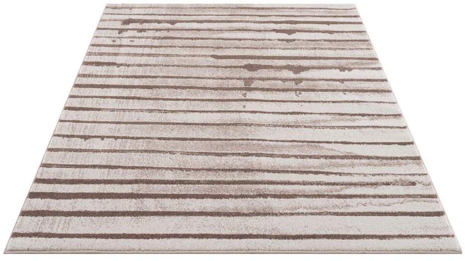 Carpet City Teppich »Moda«, rechteckig, Kurzflor, Streifen-Muster, Weicher günstig online kaufen