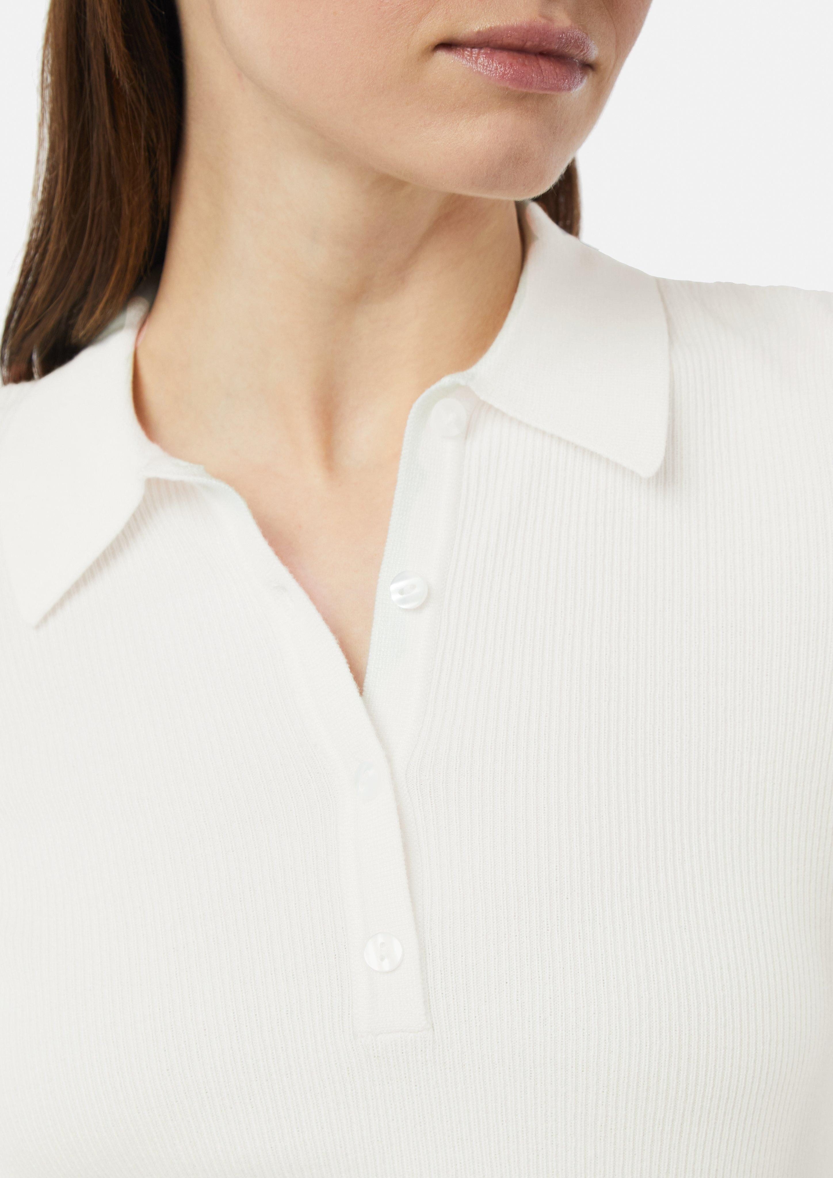 comma casual identity Kurzarmshirt Rippstrick-Shirt im günstig online kaufen