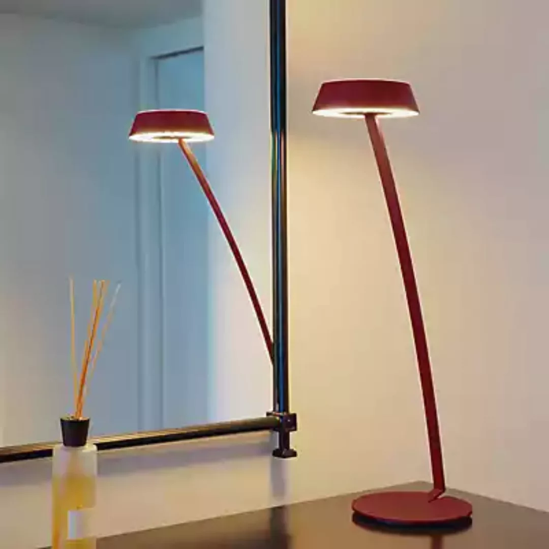 OLIGO Glance LED-Tischlampe gebogen weiß matt günstig online kaufen