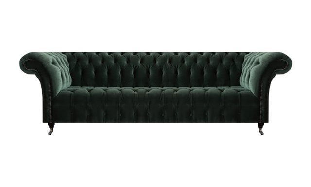 JVmoebel Chesterfield-Sofa Viersitzer Polstermöbel Chesterfield Schwarz Ein günstig online kaufen