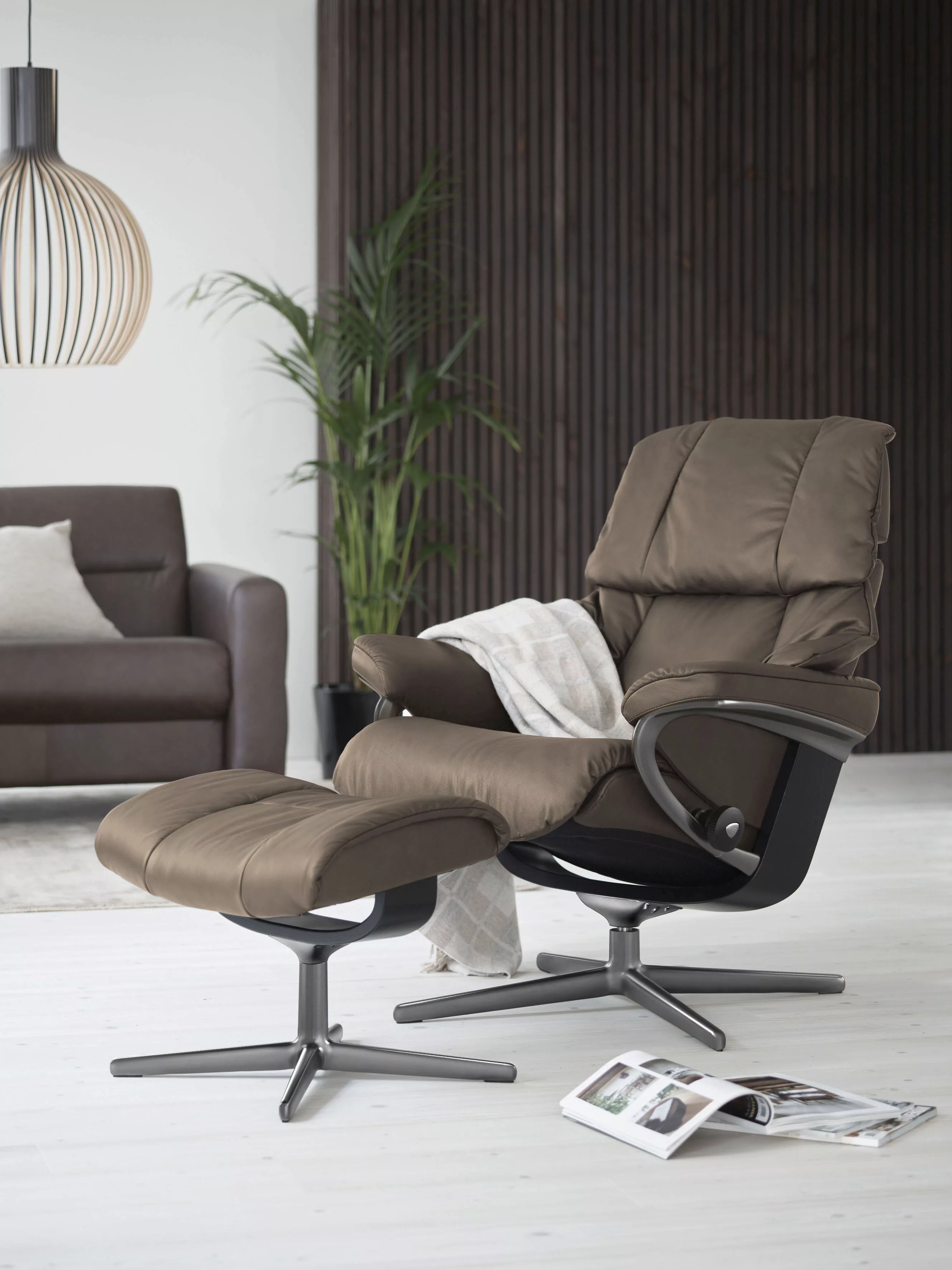 Stressless® Relaxsessel »Reno«, (Set, Relaxsessel mit Hocker), mit Hocker, günstig online kaufen