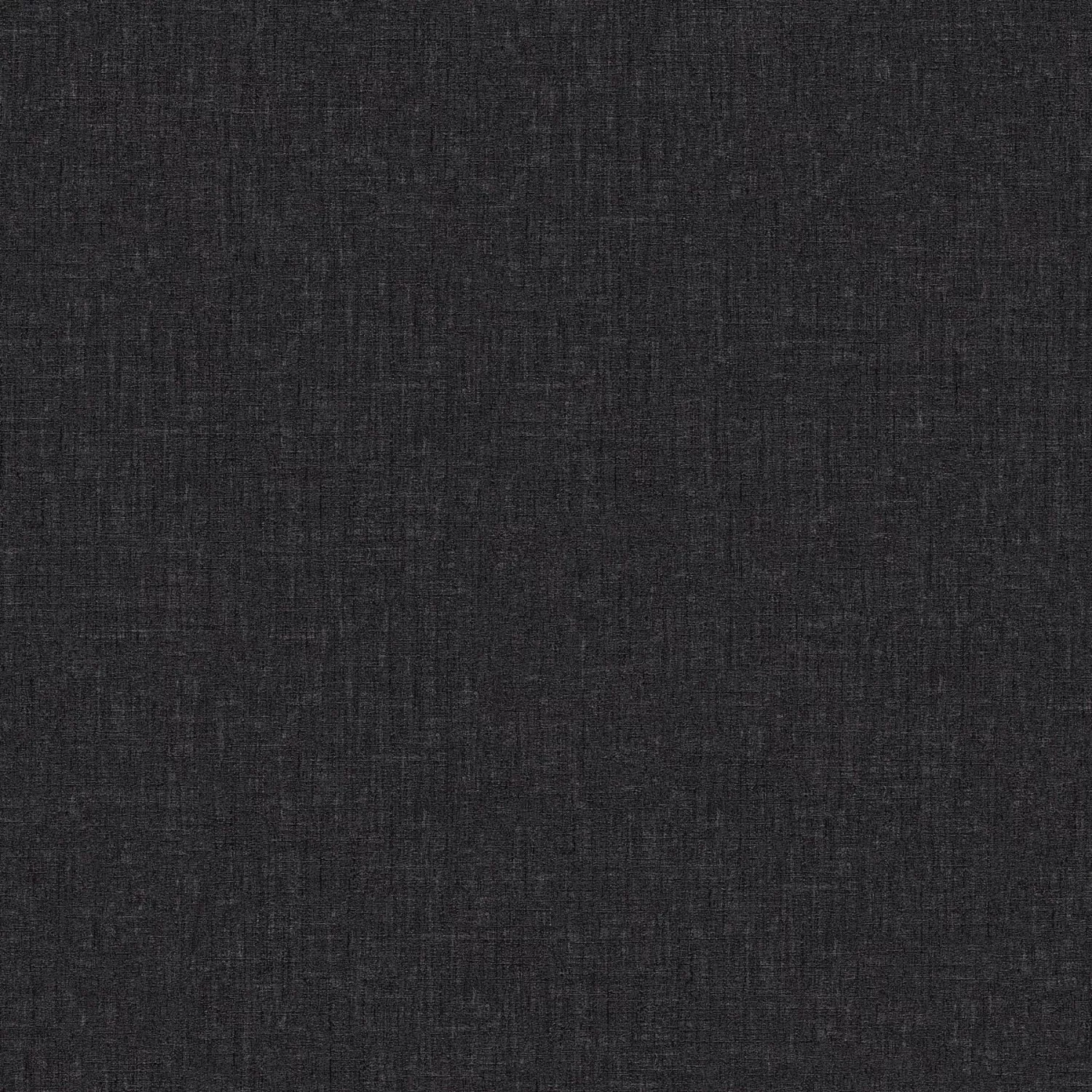 Bricoflor Schwarze Vliestapete in Textiloptik Einfarbige Tapete in Leinenop günstig online kaufen