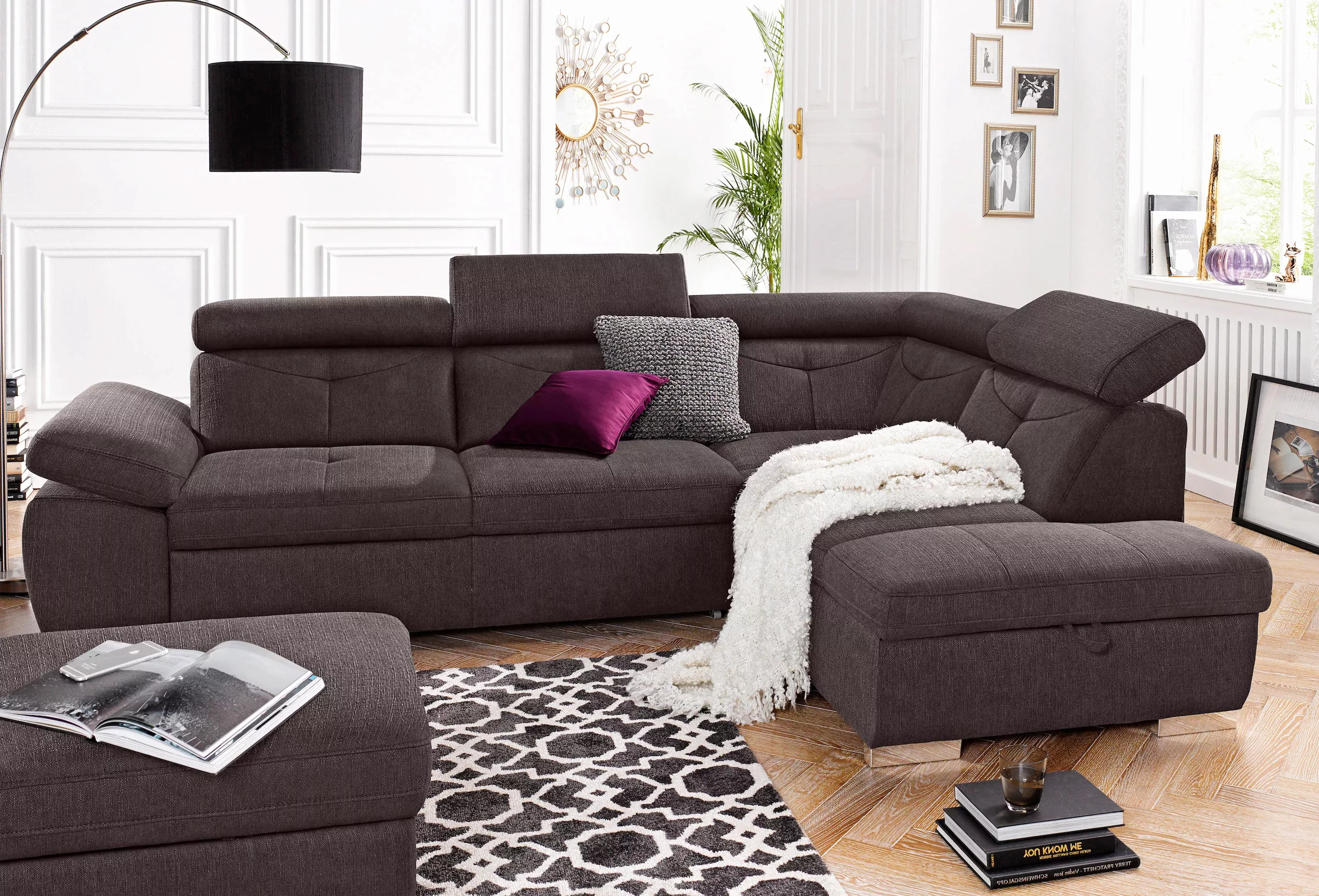 exxpo - sofa fashion Ecksofa »Spring, super bequem und komfortabel mit Armt günstig online kaufen