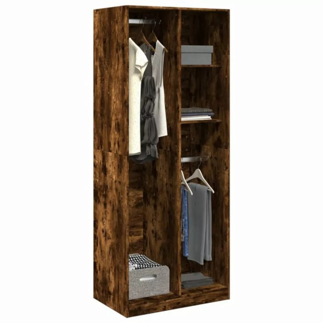 vidaXL Kleiderschrank Kleiderschrank Räuchereiche 80x50x200 cm Spanplattes günstig online kaufen