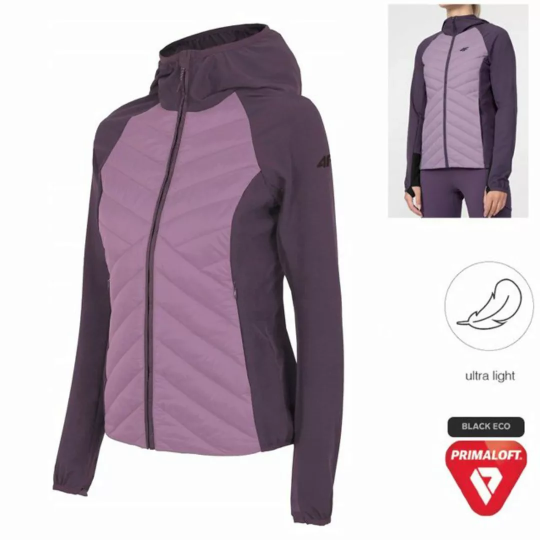 4F Trekkingjacke Primaloft - 4F Damen Hybrid Sportjacke mit Daumenloch, vio günstig online kaufen