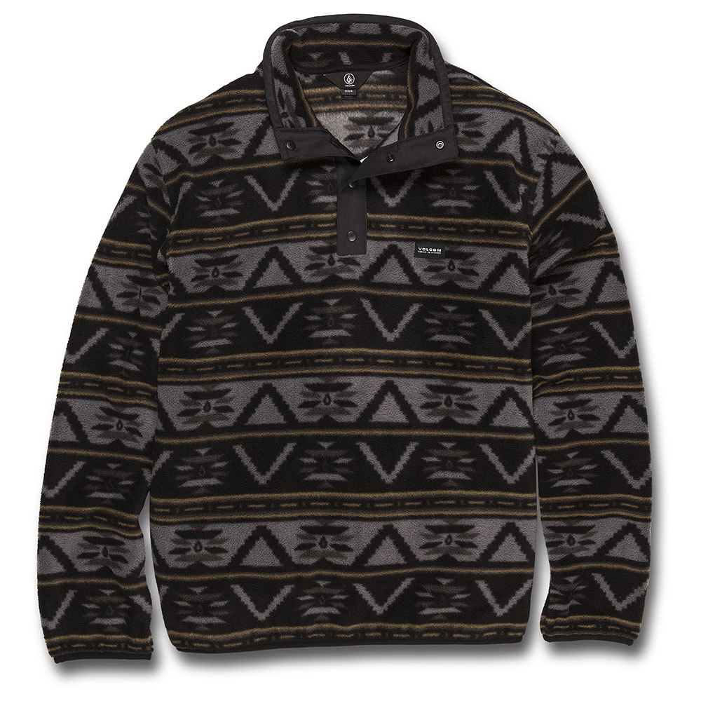 Volcom Switch Case Mock Halber Reißverschluss Sweater XL Print günstig online kaufen