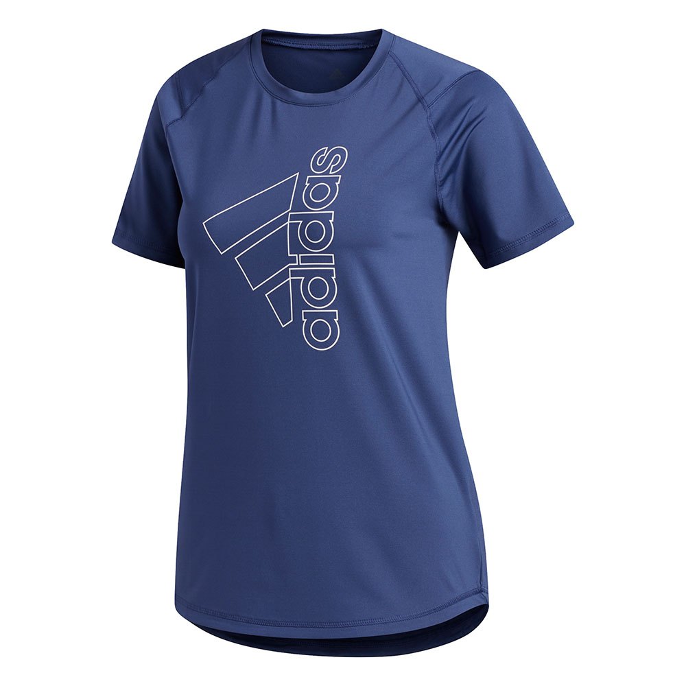 Adidas Tech Badge Of Sport Kurzärmeliges T-shirt S Tech Indigo / White günstig online kaufen