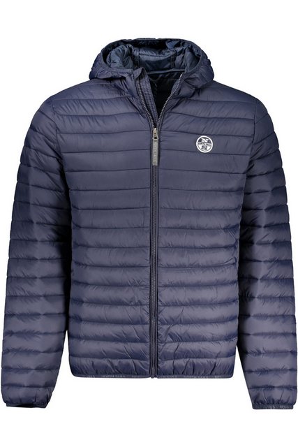 North Sails Outdoorjacke Herrenjacke Blau mit Kapuze, Knopftaschen & Reißve günstig online kaufen