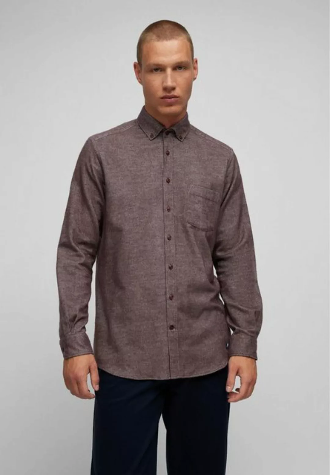 HECHTER PARIS Langarmhemd mit Button-Down-Kragen günstig online kaufen