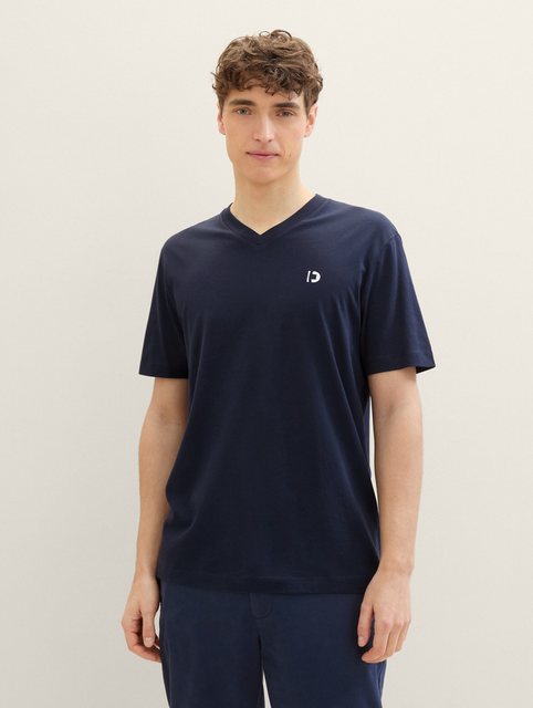 TOM TAILOR Denim T-Shirt Basic T-Shirt mit Logo Print günstig online kaufen