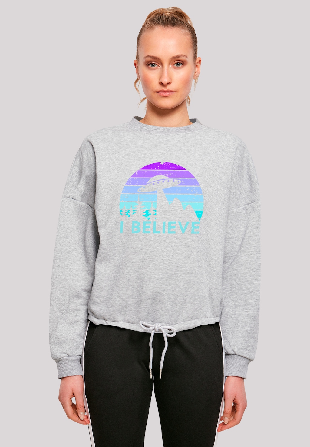 F4NT4STIC Sweatshirt "I BELIEVE UFO Alien Raumschiff Retro", Premium Qualit günstig online kaufen