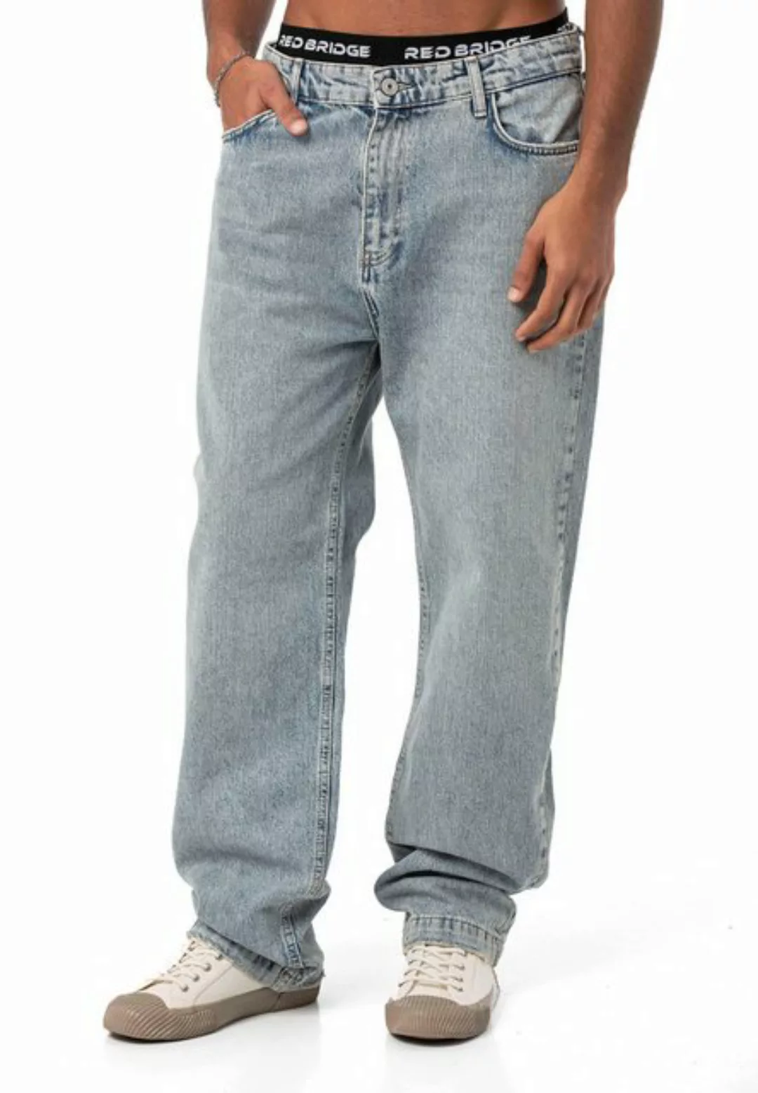 RedBridge Destroyed-Jeans Red Bridge Herren Baggy Jeanshose 5-Pocket-Style günstig online kaufen