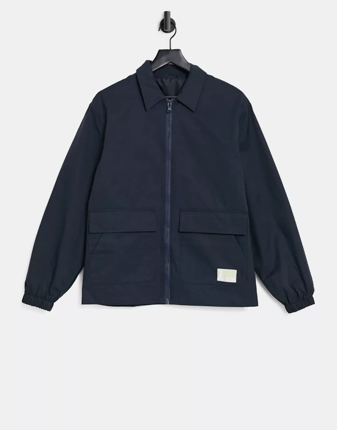 ASOS – Actual – Harrington-Jacke in Marineblau günstig online kaufen