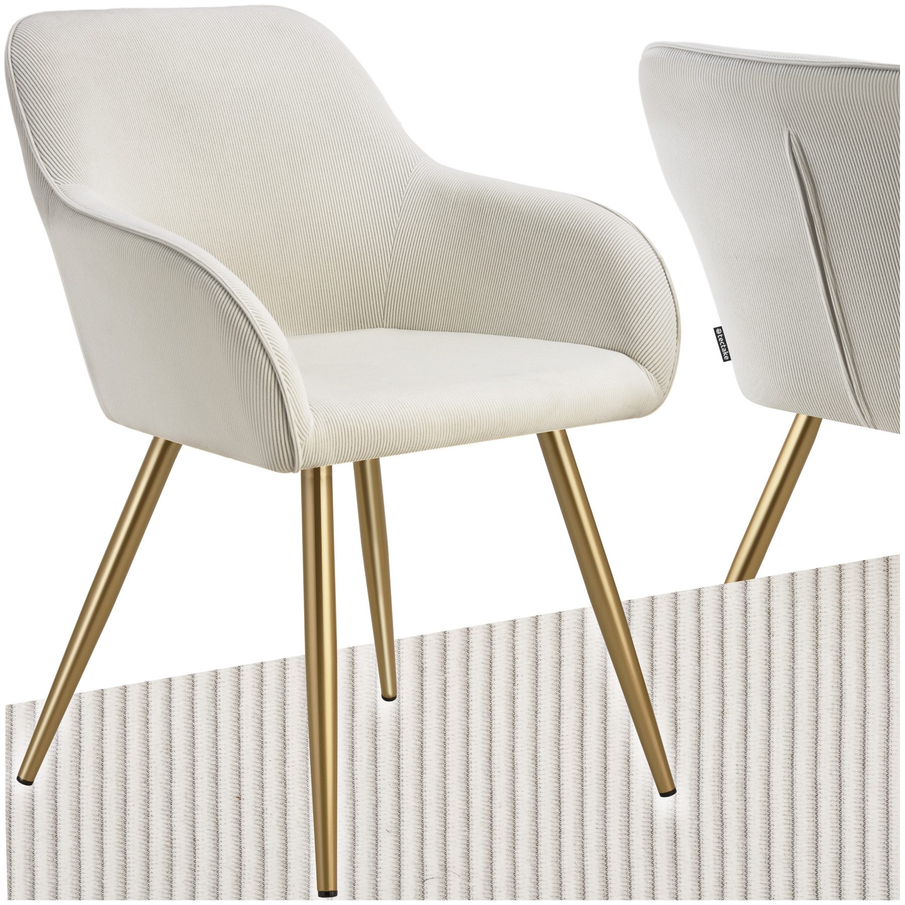 tectake Esszimmerstuhl Marilyn (Set., 1 St), günstig online kaufen