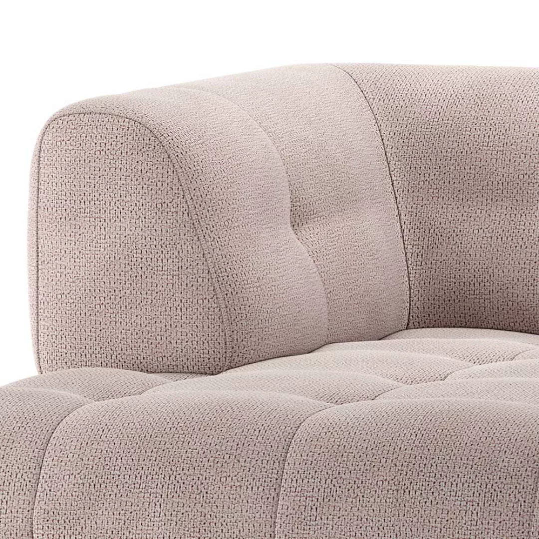 Modulares Ecksofa-Element Mauve aus Chenillegewebe 122 cm breit günstig online kaufen