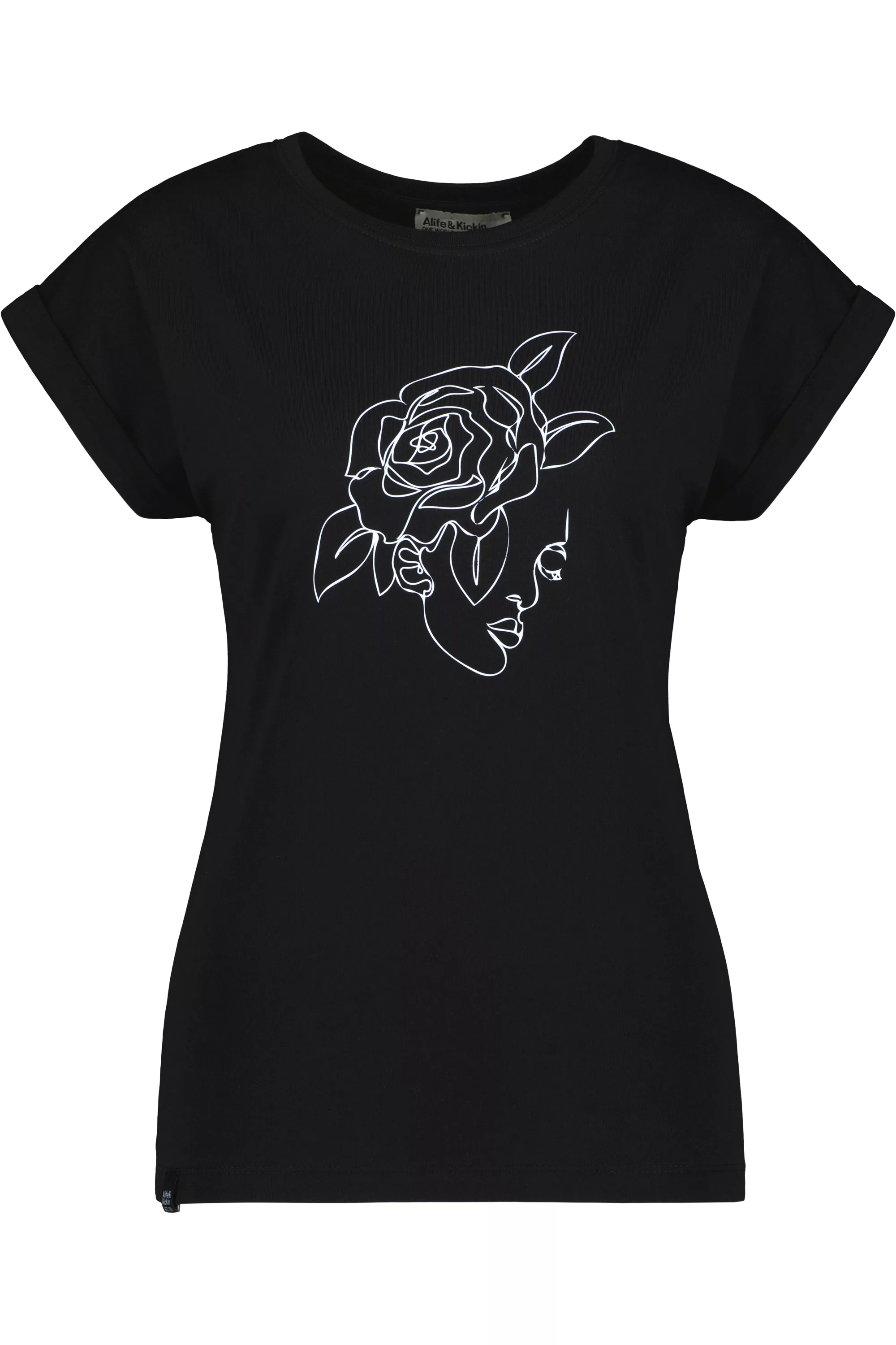 Alife & Kickin Rundhalsshirt "EnidAK P Shirt rose face Damen Shirt, T-Shirt günstig online kaufen