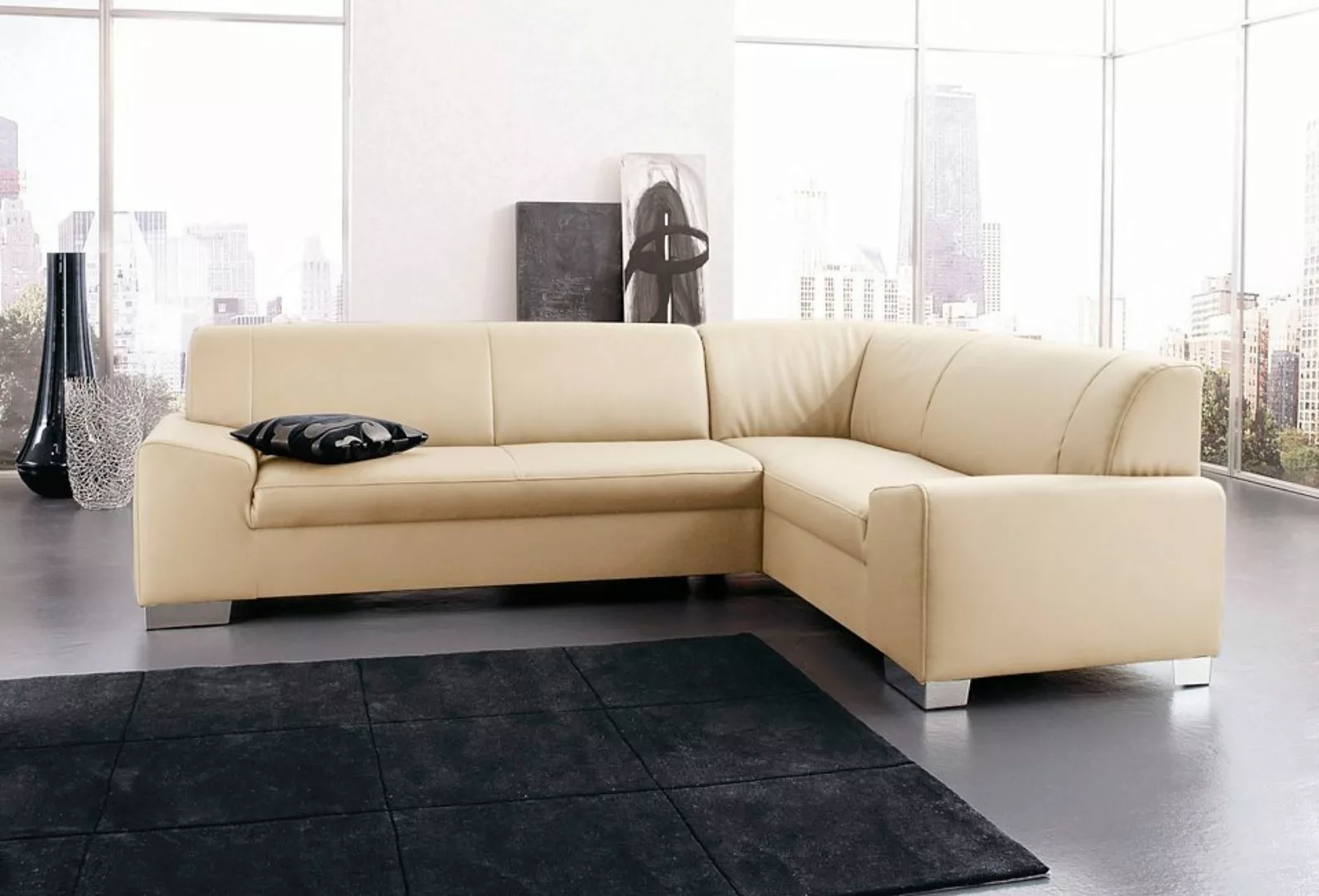 DOMO collection Ecksofa "Alisson L-Form", wahlweise mit Bettfunktion günstig online kaufen