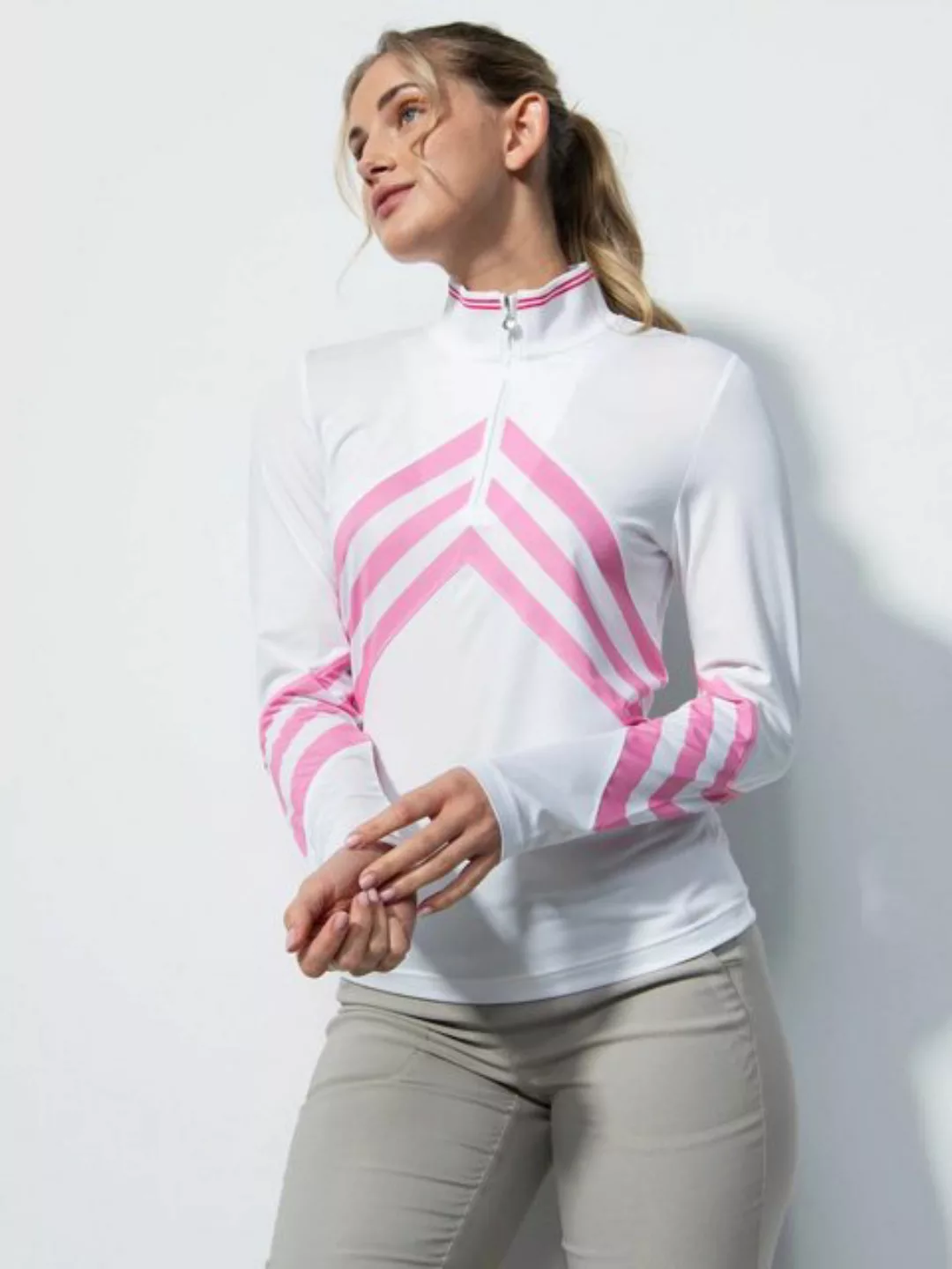 Daily Sports Longsweatshirt Daily Sports Golf Layer Bari Weiß/Pink Damen L günstig online kaufen