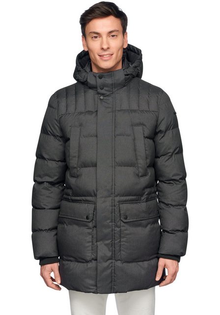 Geox Langjacke SANFORD in melierter Optik, 4 Taschen, Kapuze, modische Step günstig online kaufen