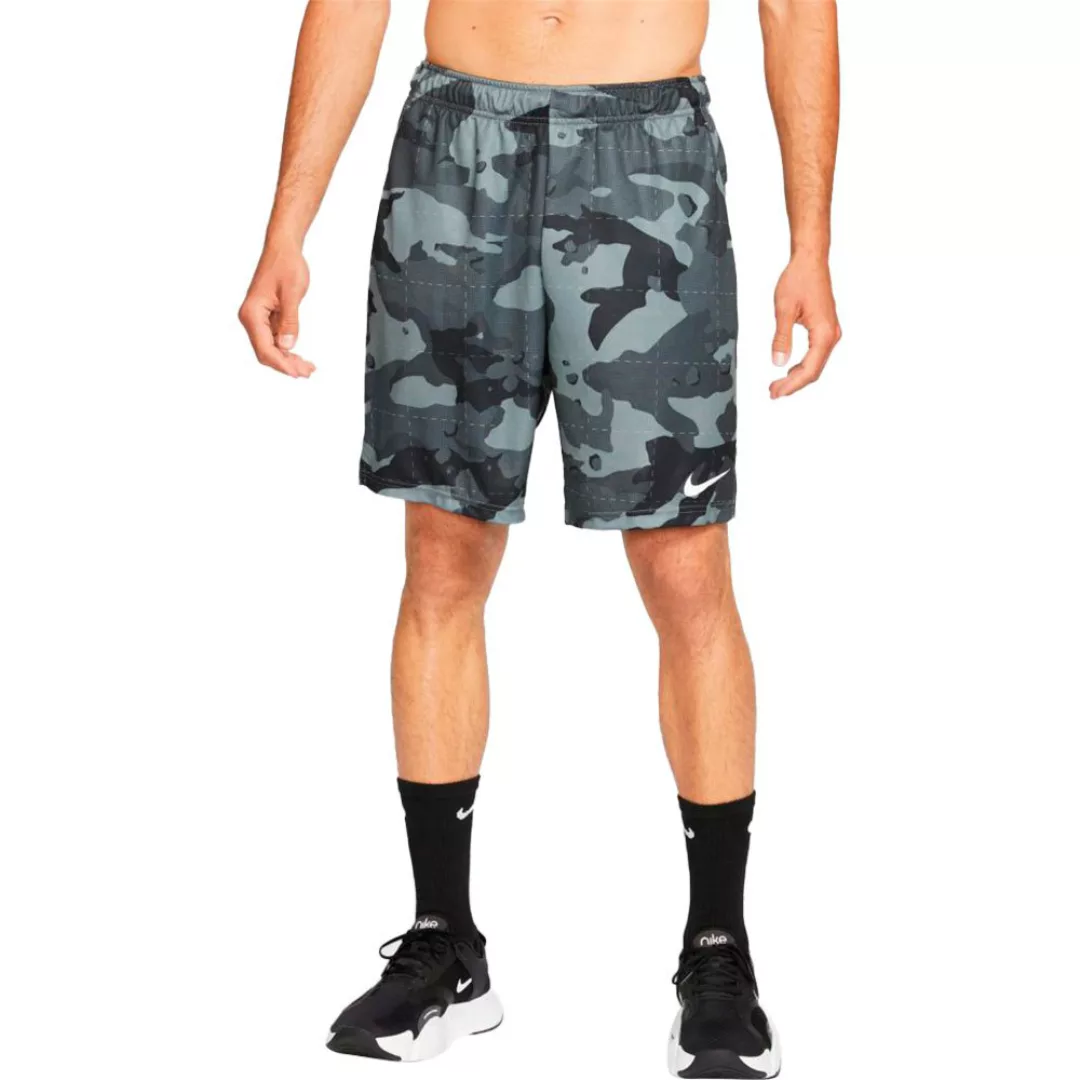Nike Dri Fit Camo Shorts Hosen 2XL Smoke Grey / White günstig online kaufen