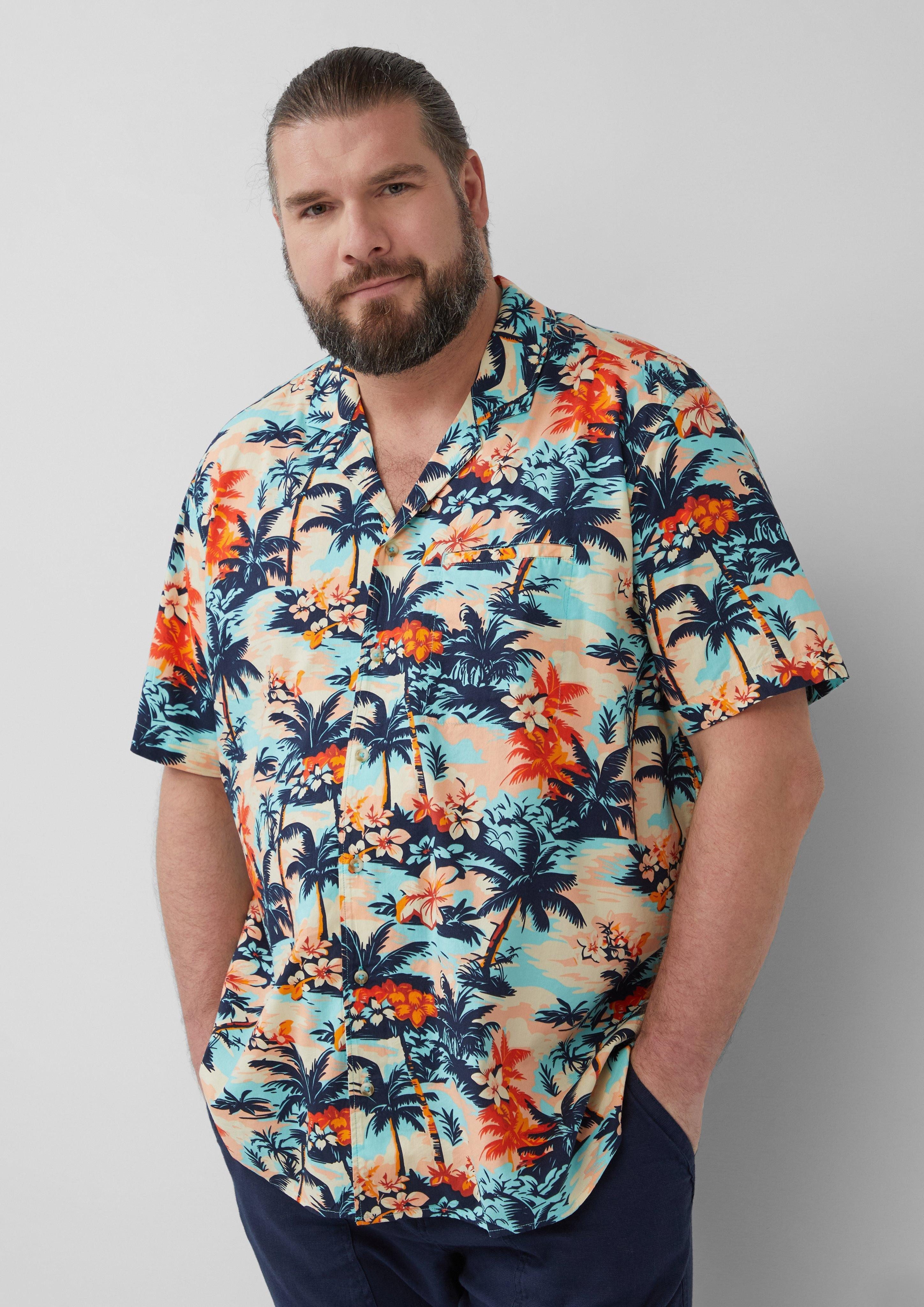 s.Oliver Kurzarmhemd Resort Fit: Kurzarmhemd aus günstig online kaufen