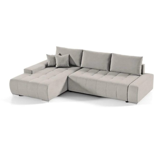 Beautysofa Ecksofa DRACO mit Schlaffunktion, mit Bettkasten, Ecke mit Einfü günstig online kaufen