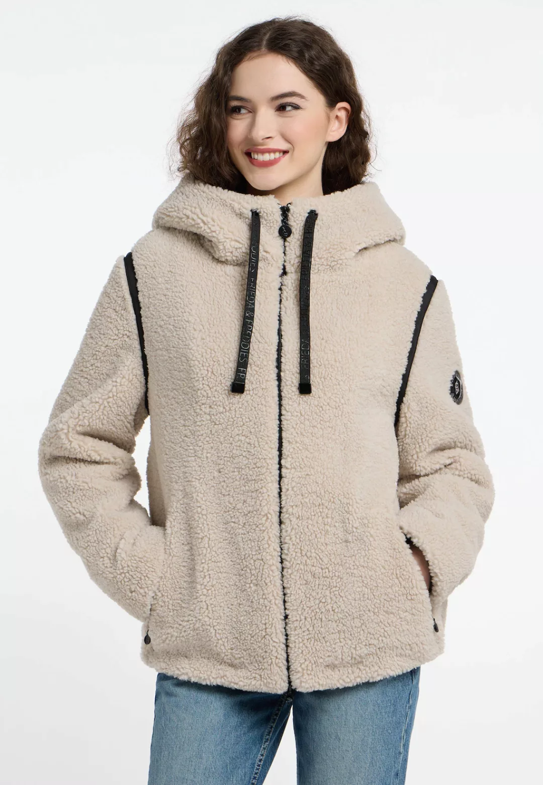 Frieda & Freddies Outdoorjacke "Fake Fur Jacket", mit Reißverschluss günstig online kaufen